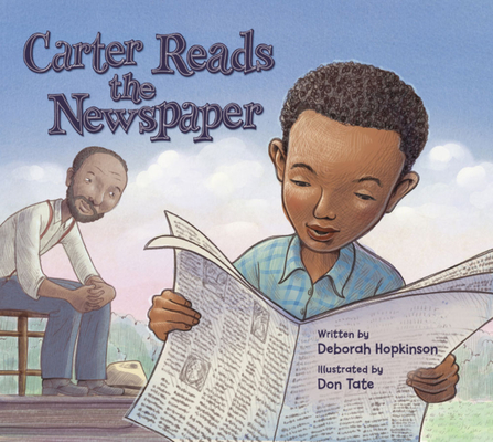 Click for a larger image of Carter Reads the Newspaper