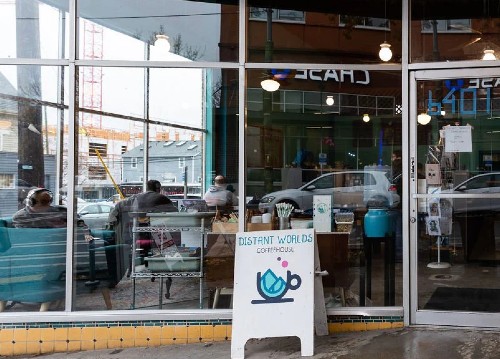 Photo of Sistah Scifi Book Vending Machine (Distant Worlds Coffee)