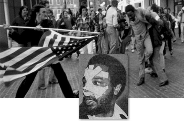 Ted Landsmark Flag Assault in Boston