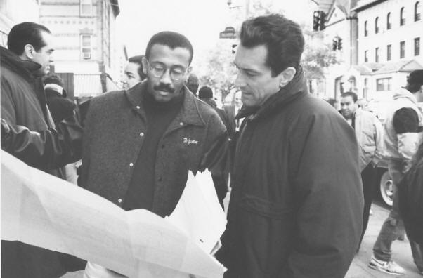 Wynn Thomas with Robert De Niro on the set of A Bronx Tale” (1993)